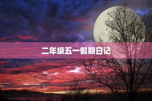 二年级五一假期日记 二年级五一假期日记
