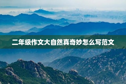 二年级作文大自然真奇妙怎么写范文