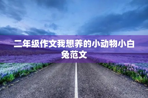 二年级作文我想养的小动物小白兔范文