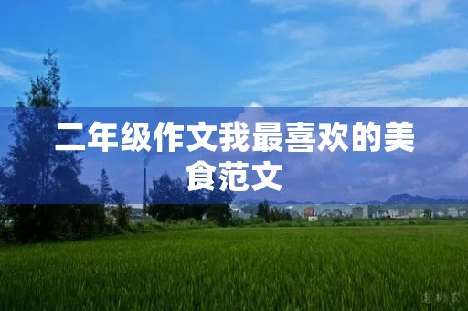 二年级作文我最喜欢的美食范文 二年级作文我最喜欢的美食范文