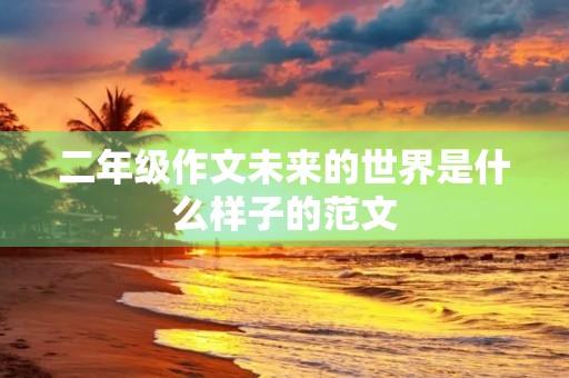 二年级作文未来的世界是什么样子的范文