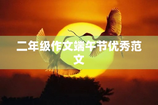 二年级作文端午节优秀范文 二年级作文端午节优秀范文