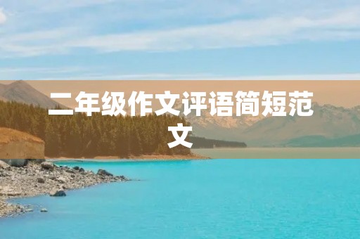 二年级作文评语简短范文