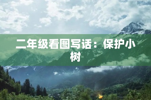 二年级看图写话：保护小树