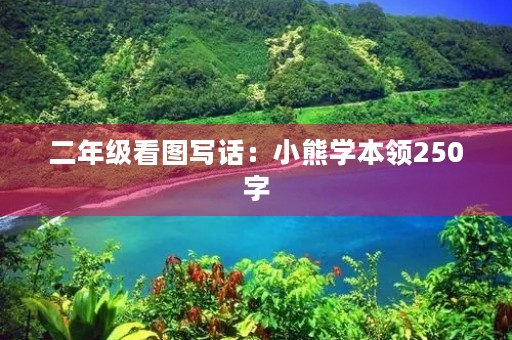 二年级看图写话:小熊学本领250字 二年级看图写话:小熊学本领250字