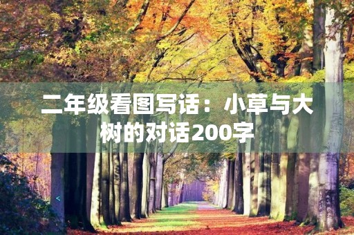 二年级看图写话:小草与大树的对话200字 二年级看图写话:小草与大树的对话200字