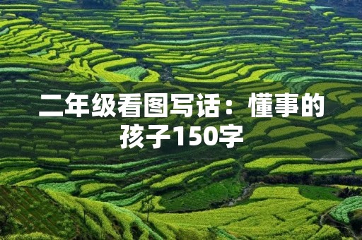 二年级看图写话：懂事的孩子150字