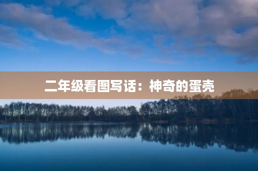 二年级看图写话:神奇的蛋壳 二年级看图写话:神奇的蛋壳