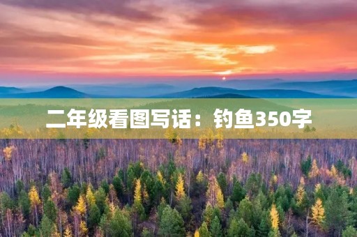 二年级看图写话：钓鱼350字