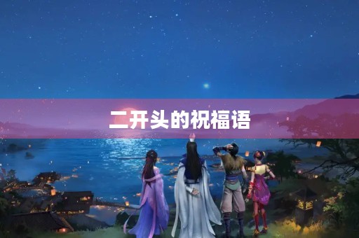 二开头的祝福语(二字吉利成语大全)