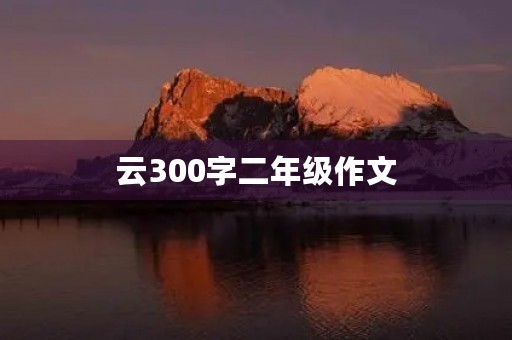 云300字二年级作文