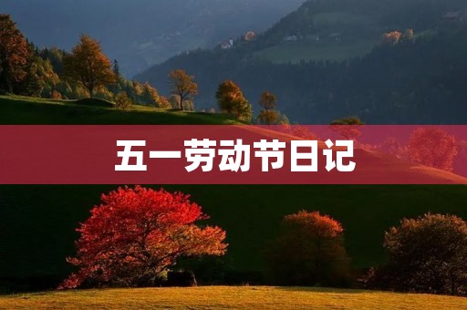 五一劳动节日记 五一劳动节日记