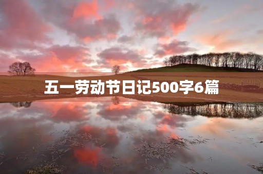 五一劳动节日记500字6篇 五一劳动节日记500字6篇