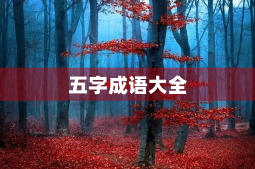 五字成语大全
