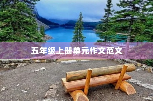 五年级上册单元作文范文
