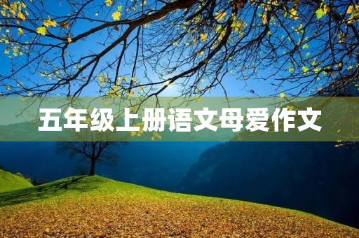 五年级上册语文母爱作文 五年级上册语文母爱作文