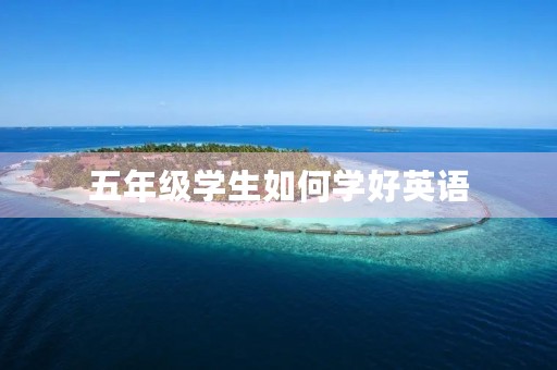 五年级学生如何学好英语 五年级学生如何学好英语