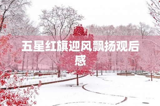 五星红旗迎风飘扬观后感 五星红旗迎风飘扬观后感