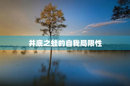 井底之蛙的自我局限性 井底之蛙的自我局限性