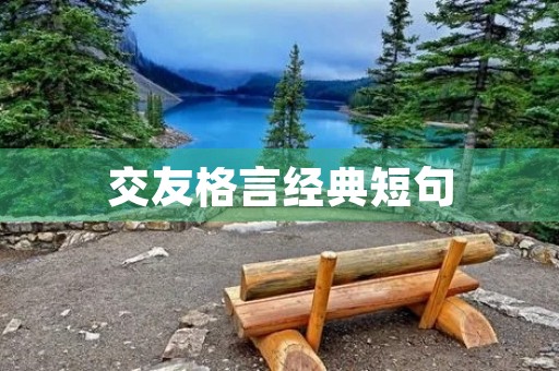 交友格言经典短句，交朋友的高情商句子
