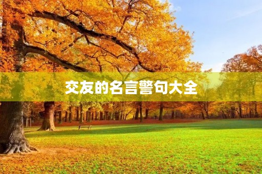 交友的名言警句大全(认识交友的名言警句大全) 交友的名言警句大全(认识交友的名言警句大全)