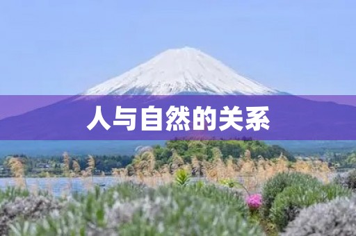 人与自然的关系 人与自然的关系