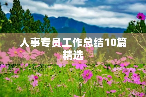 人事专员工作总结10篇精选