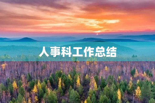 人事科工作总结,人事科工作总结2020 人事科工作总结,人事科工作总结2020