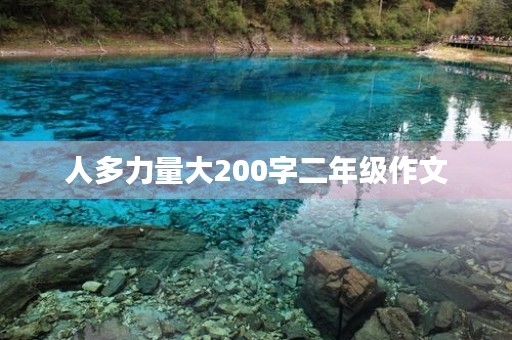 人多力量大200字二年级作文