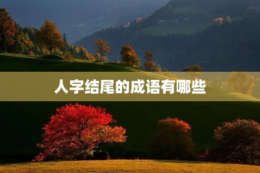 人字结尾的成语有哪些