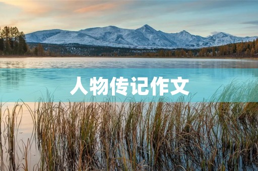 人物传记作文 人物传记作文