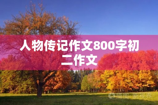 人物传记作文800字初二作文