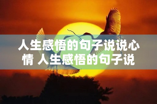 人生感悟的句子说说心情 人生感悟的句子说说心情短语 人生感悟的句子说说心情 人生感悟的句子说说心情短语