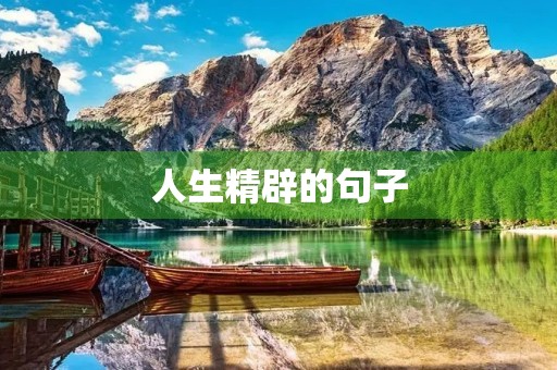 人生精辟的句子(人生精辟的句子简短)