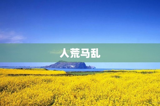 人荒马乱,城市中的交通变得拥堵不堪。 人荒马乱,城市中的交通变得拥堵不堪。