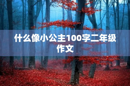 什么像小公主100字二年级作文 什么像小公主100字二年级作文