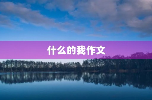 什么的我作文