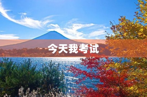 今天我考试