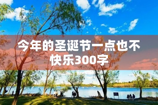 今年的圣诞节一点也不快乐300字