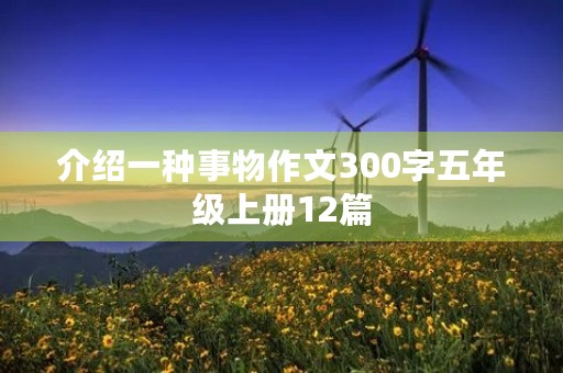介绍一种事物作文300字五年级上册12篇
