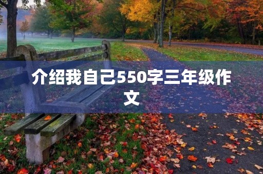 介绍我自己550字三年级作文