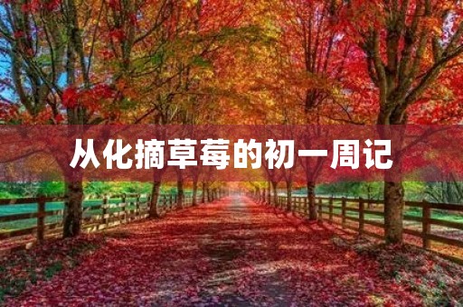 从化摘草莓的初一周记 从化摘草莓的初一周记