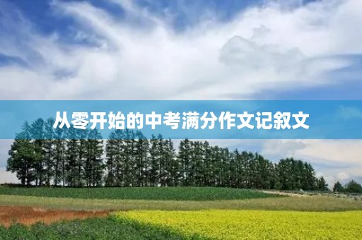 从零开始的中考满分作文记叙文