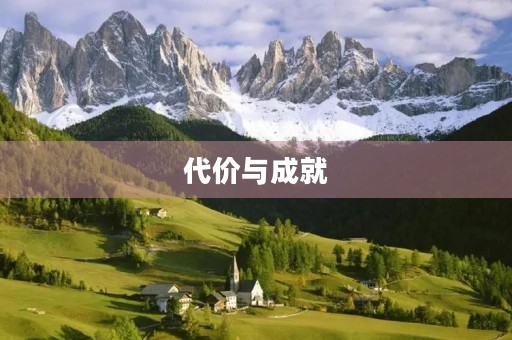 代价与成就 代价与成就