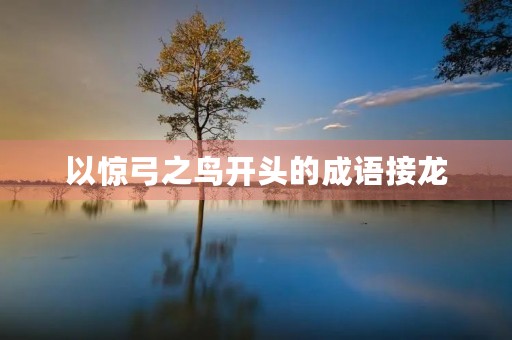 以惊弓之鸟开头的成语接龙