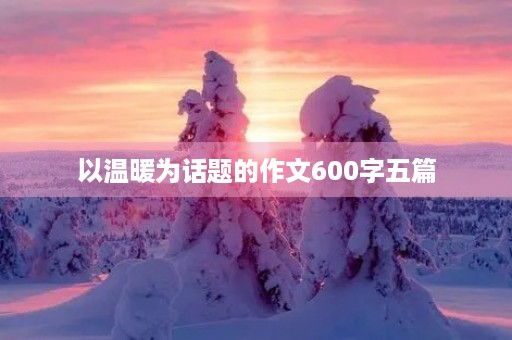 以温暖为话题的作文600字五篇 以温暖为话题的作文600字五篇