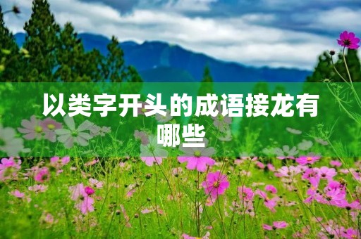 以类字开头的成语接龙有哪些