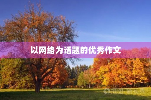 以网络为话题的优秀作文