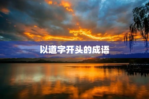 以道字开头的成语