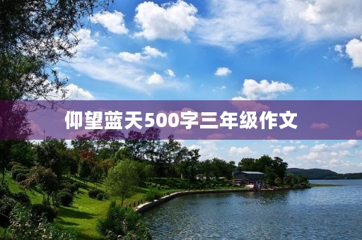 仰望蓝天500字三年级作文